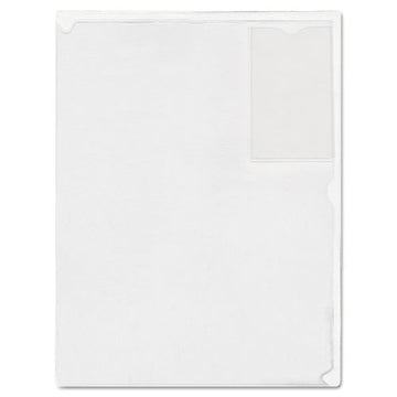 Advantus Kleer-file Poly Folder With Id Pocket, Letter Size, Transparent freeshipping - TVN Wholesale